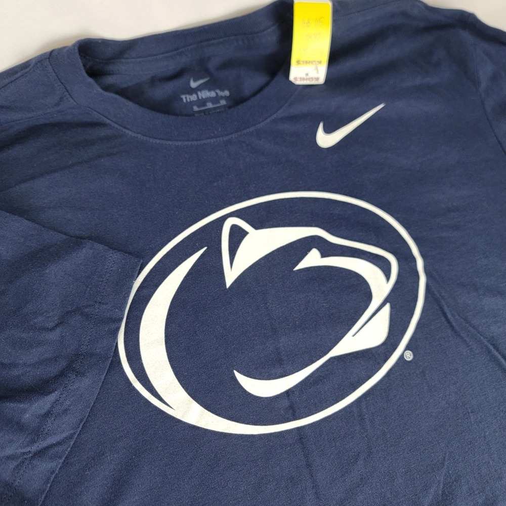 Nike Penn State Nittany Lions Navy Blue Graphic T-Shirt Mens XL NCAA Football